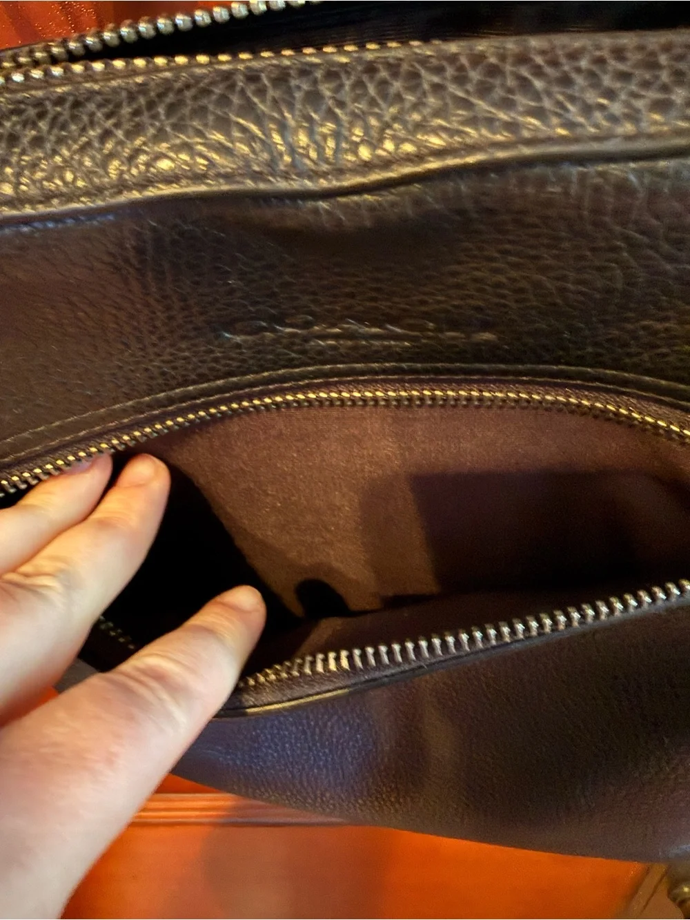 Coach Black Leather Crossbody Bag - Classic Men's Shoulder Bag - Picture 2 of 4
